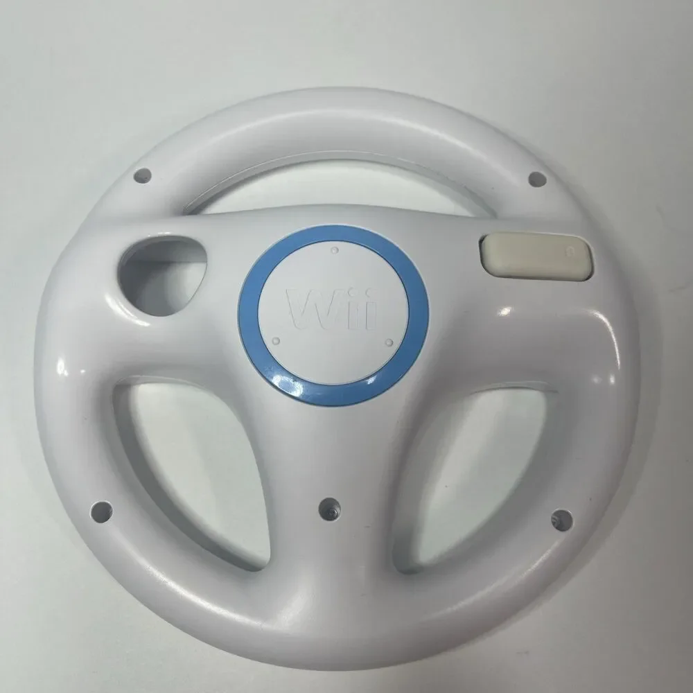 Official OEM Nintendo Wii Mario Kart Steering Wheel Controller White RVL-024